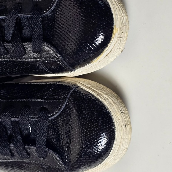 Nike‎ Blazer Low Leather PRM Black White Women's Size 8 – 685239-002 - Picture 12 of 13